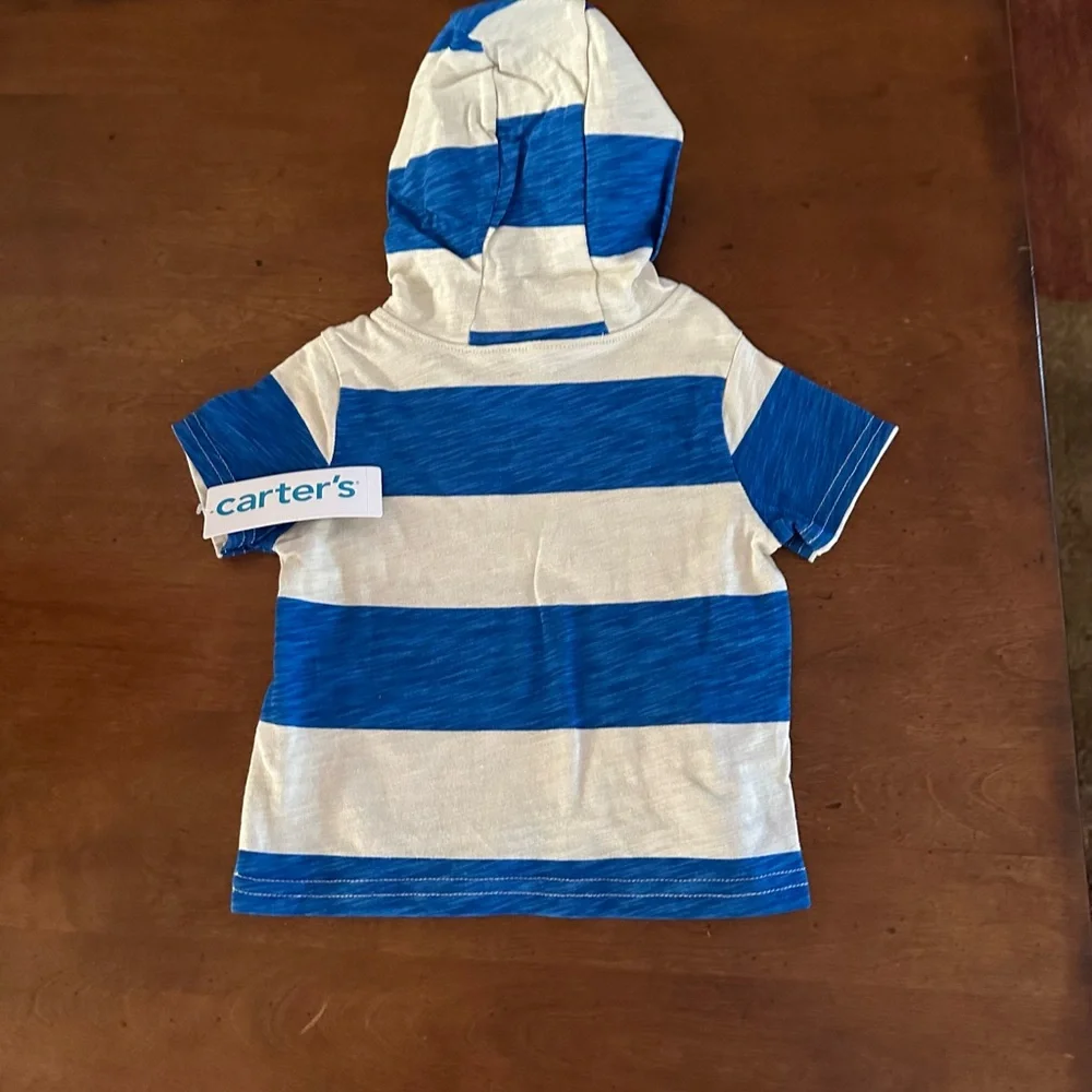 3 piece stripped short sleeve hoodie hey buddy t-shirt shorts set
